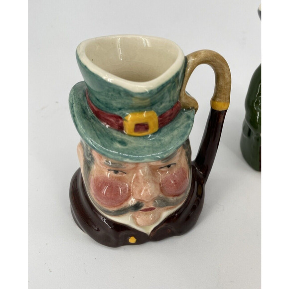 Sylvac Staffordshire Set Of 8 Ceramic Toby Pitchers 2"-3" Hand Painted England - Picture 16 of 16